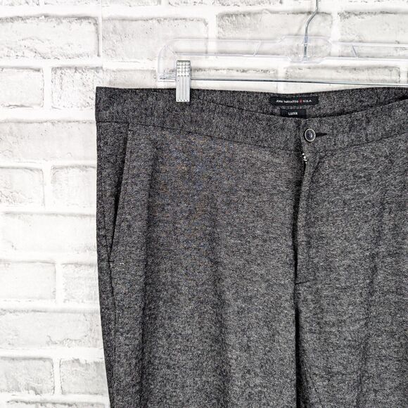 JOHN VARVATOS Luxe Collection Gray Trouser Pants wool blend elastic ankle sz XL - Picture 5 of 9